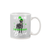 Load image into Gallery viewer, Great Dane Let The Shenanigans Begin Clover St Patrick's Day Gift Mug
