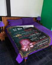 Load image into Gallery viewer, You Are My One And Only Rose Custom Name Gift For Husband Fleece Blanket
