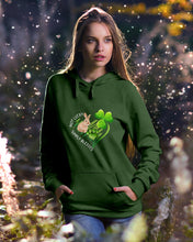 Load image into Gallery viewer, Rabbit Not Lucky Simply Blessed Heart Clover St Patrick's Day Gift Hoodie
