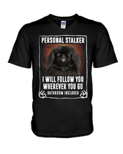 Load image into Gallery viewer, Black Pekingese Personal Stalker St. Patrick's Day Printed Mug Guys V-Neck
