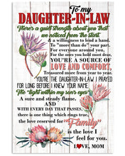 Load image into Gallery viewer, Protea Mom Gift For Daughter In Law You're A Source Of Love And Comfort Vertical Poster
