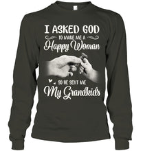 Load image into Gallery viewer, God Sent Me My Grandkids Gift For Grandma Unisex Long Sleeve
