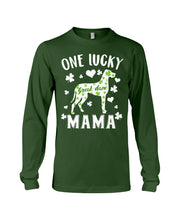 Load image into Gallery viewer, Great Dane Let The Shenanigans Begin Clover St Patrick's Day Gift Unisex Long Sleeve
