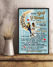 Load image into Gallery viewer, Girls To The Moon Thank You For Not Forgetting Gift For BFF Vertical Poster
