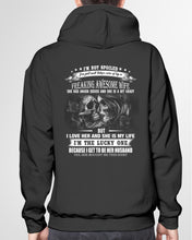 Load image into Gallery viewer, Amazing Gift For Husband She Love Me So Much Skull Hoodie
