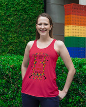 Load image into Gallery viewer, Gift For Autism Angel Grandma I Used To Be His Angel Now He's Mine Ladies Flowy Tank
