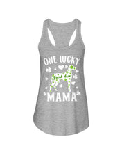 Load image into Gallery viewer, Great Dane Let The Shenanigans Begin Clover St Patrick's Day Gift Ladies Flowy Tank
