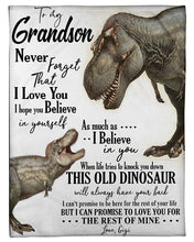 Load image into Gallery viewer, Gigi Gift For Grandson T Rex The Rest Of Mine Fleece Blanket

