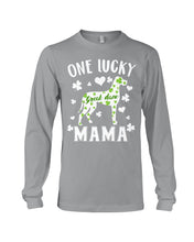 Load image into Gallery viewer, Great Dane Let The Shenanigans Begin Clover St Patrick's Day Gift Unisex Long Sleeve
