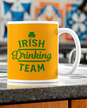 Load image into Gallery viewer, Irsih Drinking Team Green Shamrock St Patrick's Day Mug
