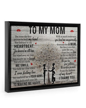 Load image into Gallery viewer, Daughter Gift For Mom When I Was Feeling Low Framed Matte Canvas
