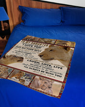 Load image into Gallery viewer, Just Do Your Best Lion Mom Gift For Daughter Fleece Blanket
