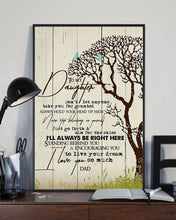 Load image into Gallery viewer, Single Tree I'll Always Be Right Here Dad Gift For Daughter In Law Vertical Poster
