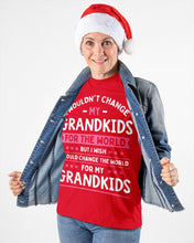 Load image into Gallery viewer, I Could Change The World For My Grandkids Ladies Tee
