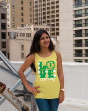 Load image into Gallery viewer, Teaching Love Clover St Patrick's Day Gift Ladies Flowy Tank
