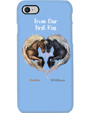 Load image into Gallery viewer, Horses From Our First Kiss Custom Name Gift For Girlfriend Phone case
