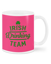Load image into Gallery viewer, Irsih Drinking Team Green Shamrock St Patrick's Day Mug

