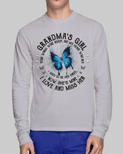 Load image into Gallery viewer, Blue Butterfly Gift For Angel Grandma Your Wings Were Ready Unisex Long Sleeve
