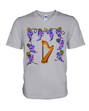 Load image into Gallery viewer, Grape Harp Music For Mom Printed Mug Guys V-Neck

