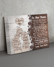 Load image into Gallery viewer, A Couple You Are My World Custom Name Gift For Girlfriend Matte Canvas
