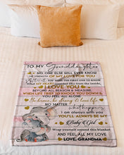 Load image into Gallery viewer, Always Be My Baby Girl Elephant Grandma Gift For Granddaughter Fleece Blanket
