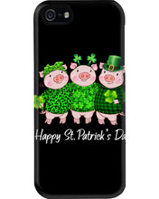 Load image into Gallery viewer, Pig Wear Plaid Shirt And Top Hat St Patrick's Day Gift Phone case
