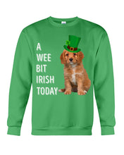 Load image into Gallery viewer, Cavapoo Irish Today Green St. Patrick's Day Printed Mug Sweatshirt
