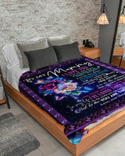 Load image into Gallery viewer, Daughter Gift For Mummy Rose I Love You Sherpa Blanket
