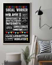 Load image into Gallery viewer, Social Worker Social Justice Service Importance Of Human Relationship Vertical Poster
