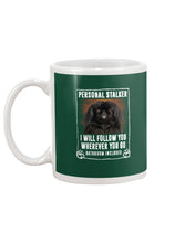 Load image into Gallery viewer, Black Pekingese Personal Stalker St. Patrick's Day Printed Mug Mug
