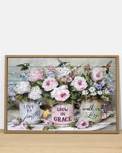 Load image into Gallery viewer, Live By Faith Grow In Grace Walk In Love Horizontal Poster
