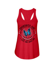 Load image into Gallery viewer, Blue Butterfly Gift For Angel Grandma Your Wings Were Ready Ladies Flowy Tank
