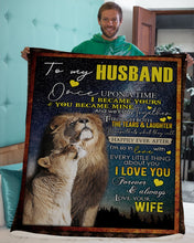 Load image into Gallery viewer, Through Both The Tears And Laughter Gift For Husband Sherpa Blanket
