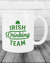 Load image into Gallery viewer, Irsih Drinking Team Green Shamrock St Patrick's Day Mug
