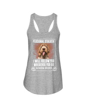 Load image into Gallery viewer, Spinone Italiano Personal Stalker St. Patrick's Day Printed Mug Ladies Flowy Tank
