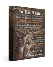 Load image into Gallery viewer, The Rest Of Mine Wild Deer Custom Name Gift For Husband Matte Canvas
