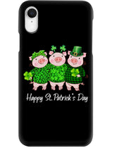 Load image into Gallery viewer, Pig Wear Plaid Shirt And Top Hat St Patrick's Day Gift Phone case

