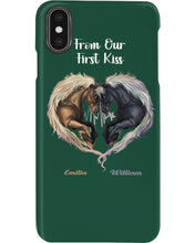 Load image into Gallery viewer, Horses From Our First Kiss Custom Name Gift For Girlfriend Phone case
