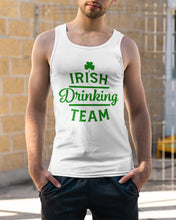 Load image into Gallery viewer, Irsih Drinking Team Green Shamrock St Patrick's Day Unisex Tank Top
