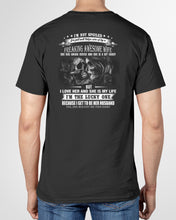 Load image into Gallery viewer, Amazing Gift For Husband She Love Me So Much Skull Guys V-Neck

