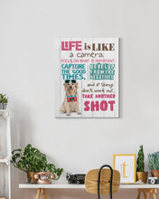 Load image into Gallery viewer, Labrador Life Is A Camera Gift For Dog Lovers Matte Canvas
