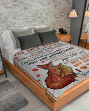 Load image into Gallery viewer, Fox You Are Appreciated Daughter Daughter Gift For Dad Sherpa Blanket
