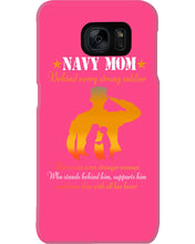 Load image into Gallery viewer, Son Gift For Navy Mom Behind Every Strong Soldier Phone case
