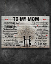 Load image into Gallery viewer, Daughter Gift For Mom When I Was Feeling Low Horizontal Poster
