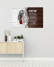 Load image into Gallery viewer, I Closed My Eyes Mom Gift For Son A Hug Horizontal Poster

