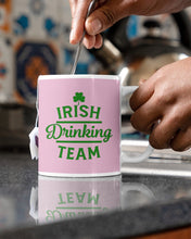 Load image into Gallery viewer, Irsih Drinking Team Green Shamrock St Patrick's Day Mug
