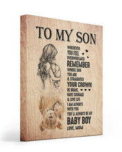 Load image into Gallery viewer, A Hug Water Reflection Always Be My Baby Boy Mom Gift For Son Matte Canvas
