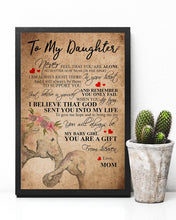 Load image into Gallery viewer, Gift From Heaven Elephant Mom Gift For Daughter Vertical Poster
