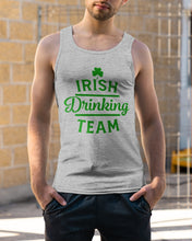 Load image into Gallery viewer, Irsih Drinking Team Green Shamrock St Patrick's Day Unisex Tank Top
