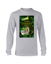 Load image into Gallery viewer, Weimaraner And Baby Yoda Shamrock St. Patrick's Day Color Changing Mug Unisex Long Sleeve
